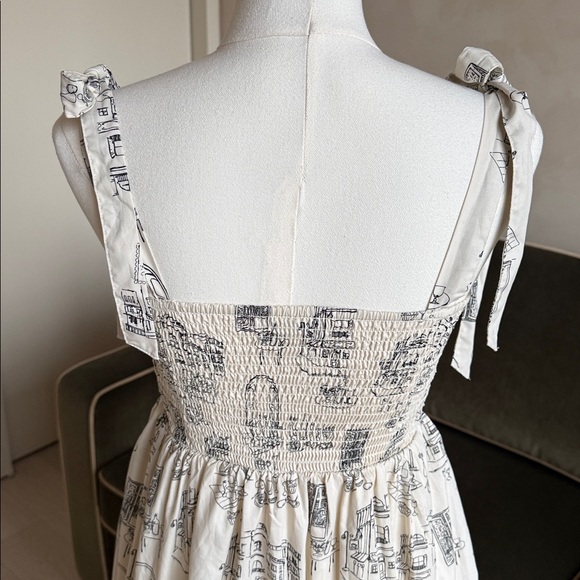 Abercrombie & Fitch Cheers to Capri Italy Printed Dress Midi Size XSP Petite - Picture 6 of 13